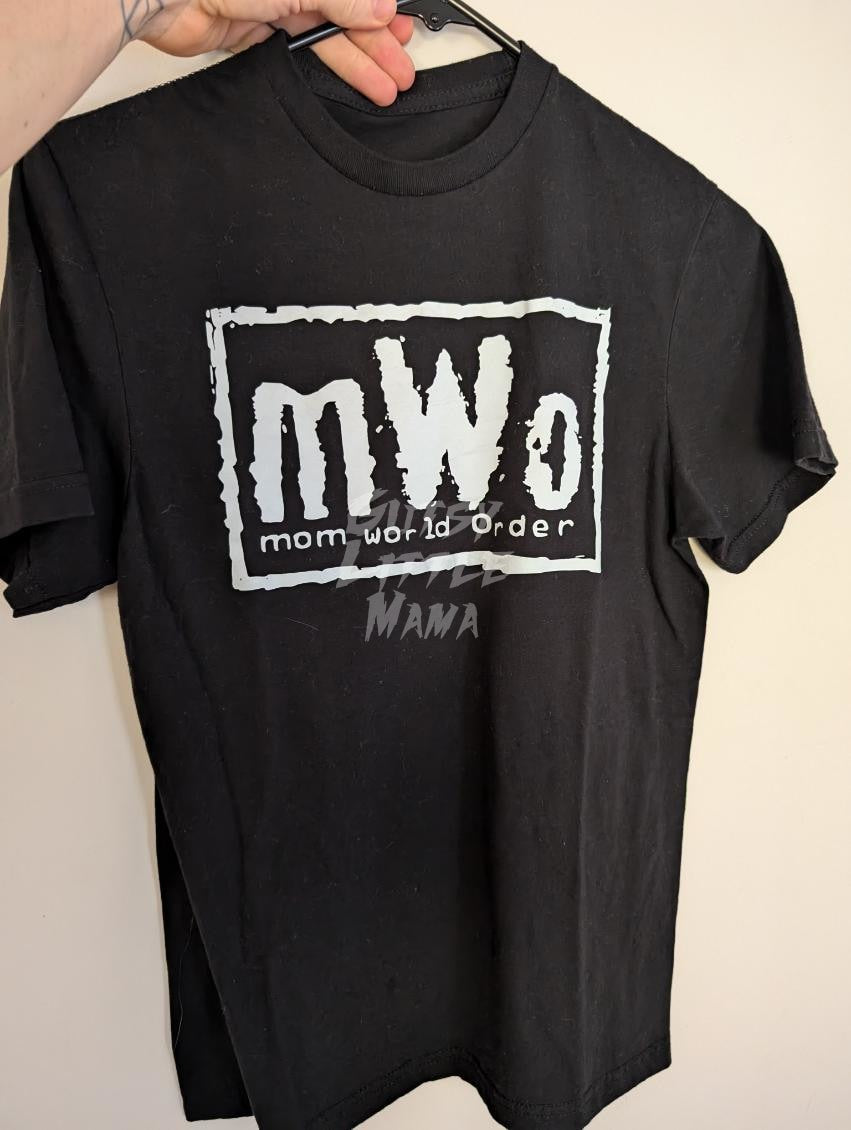 Mom World Order Tee - Size SMALL