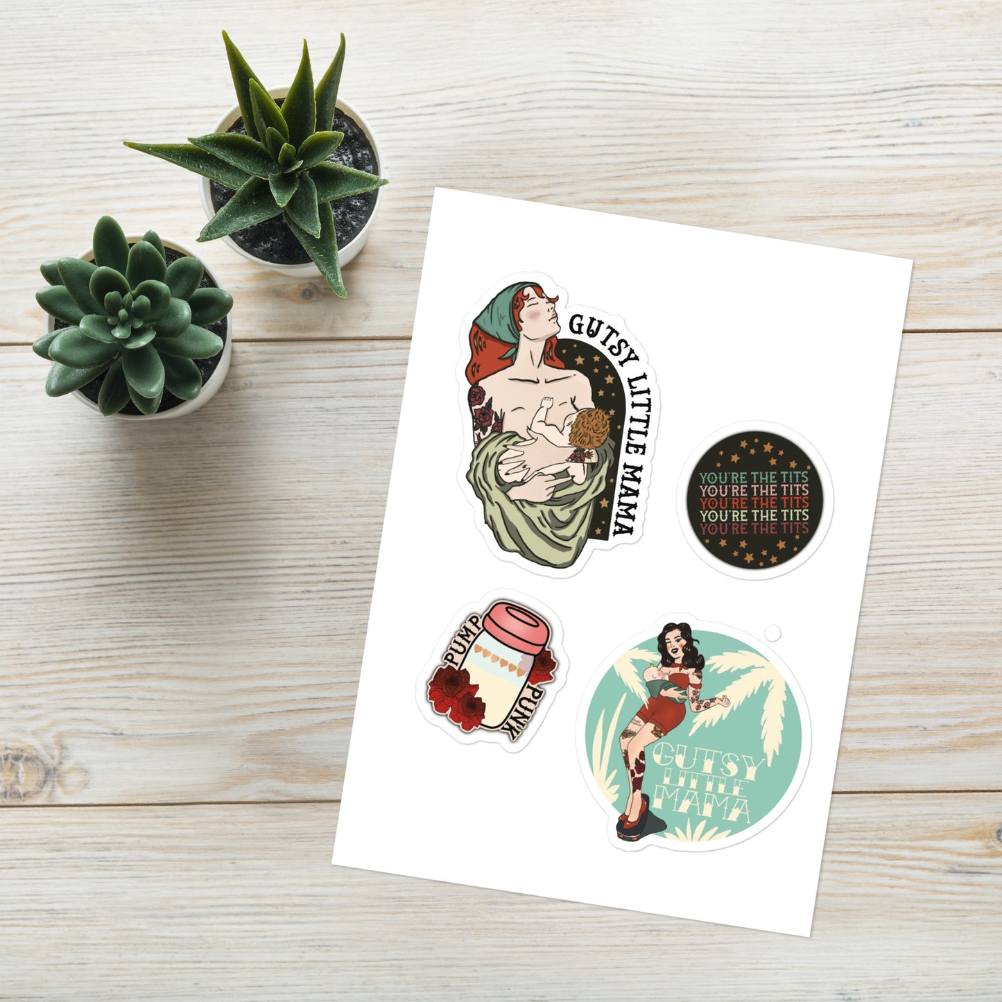 Breastfeeding Mama Sticker sheet