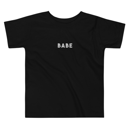 Babe Toddler Embroidered Tee