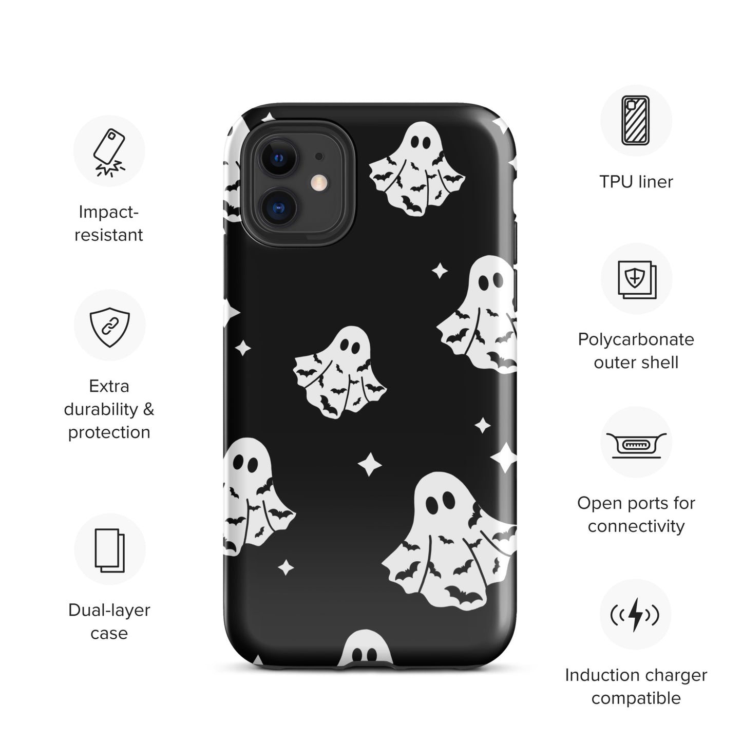 Bat Ghosts Tough Case for iPhone®