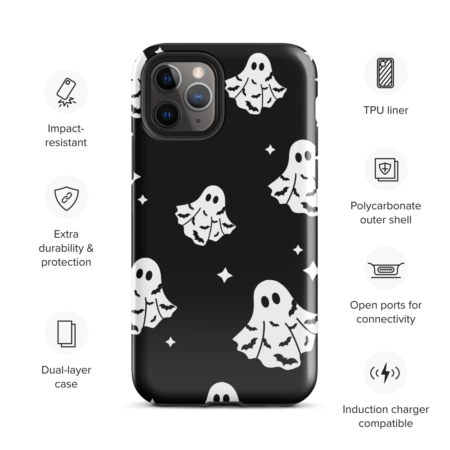 Bat Ghosts Tough Case for iPhone®