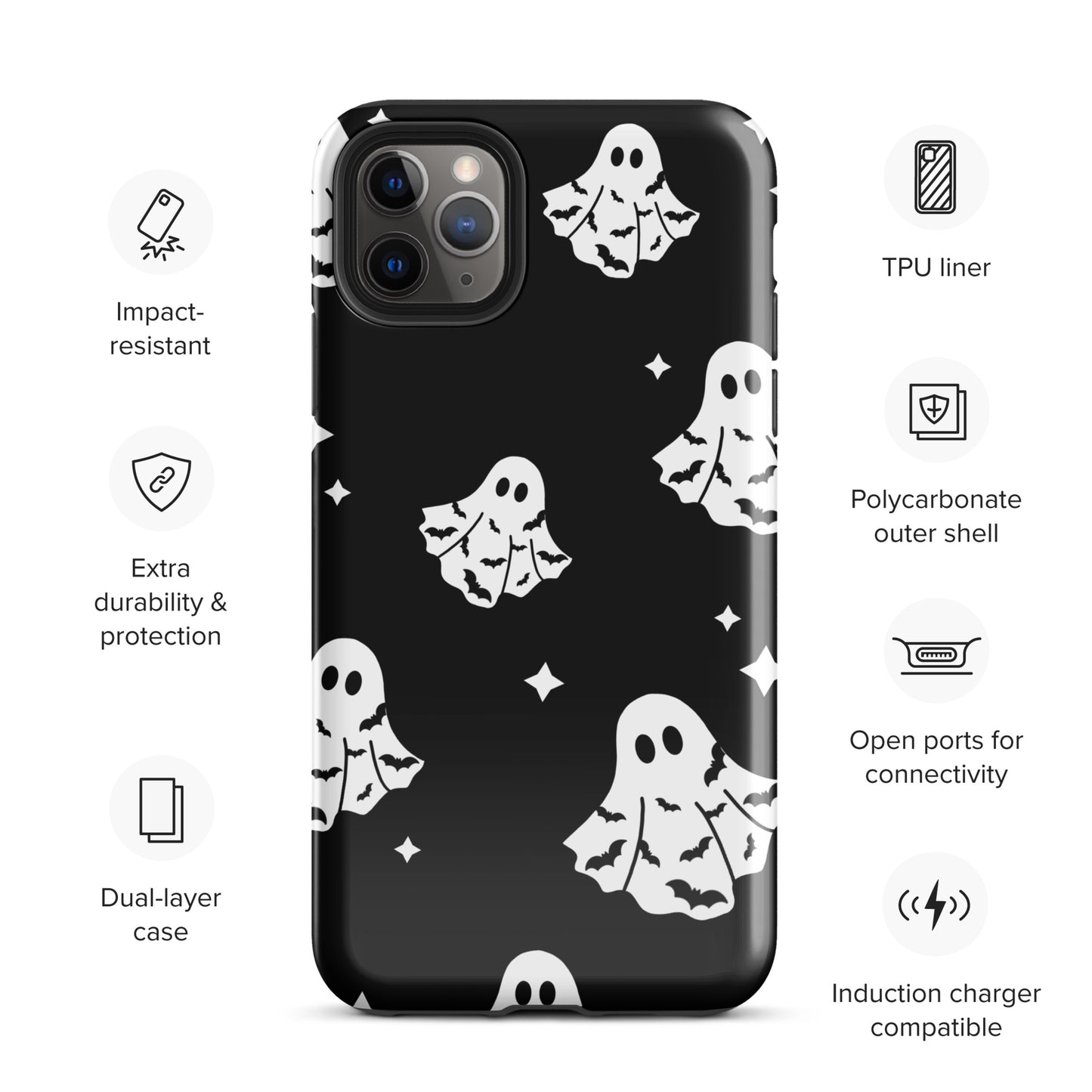 Bat Ghosts Tough Case for iPhone®