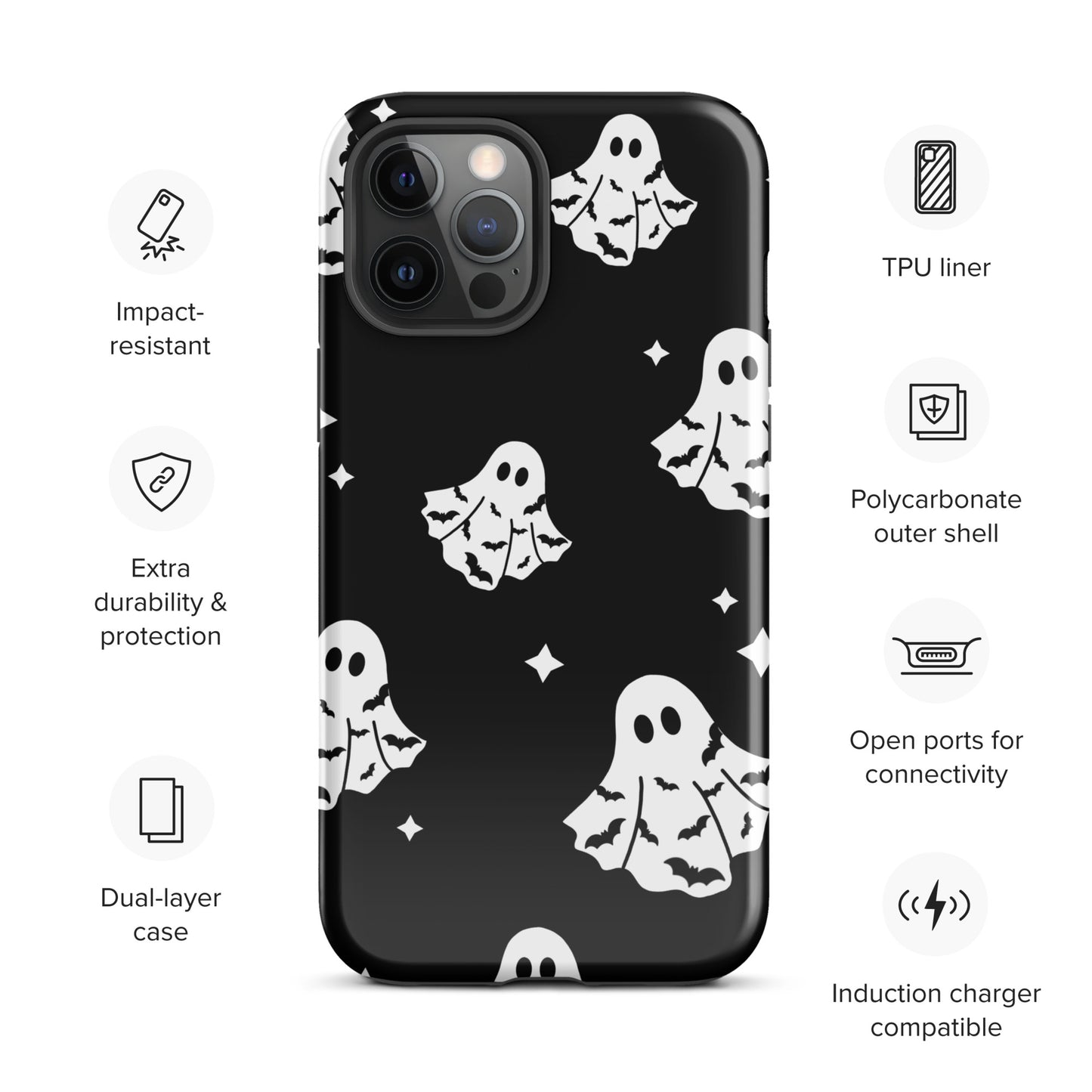 Bat Ghosts Tough Case for iPhone®