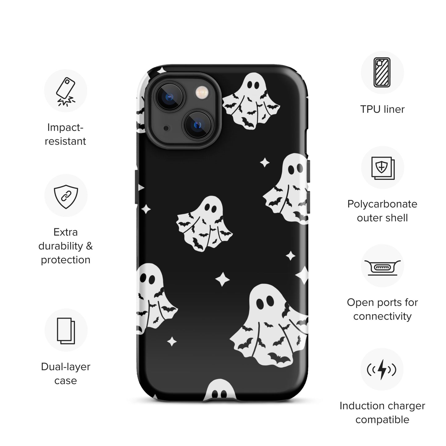 Bat Ghosts Tough Case for iPhone®