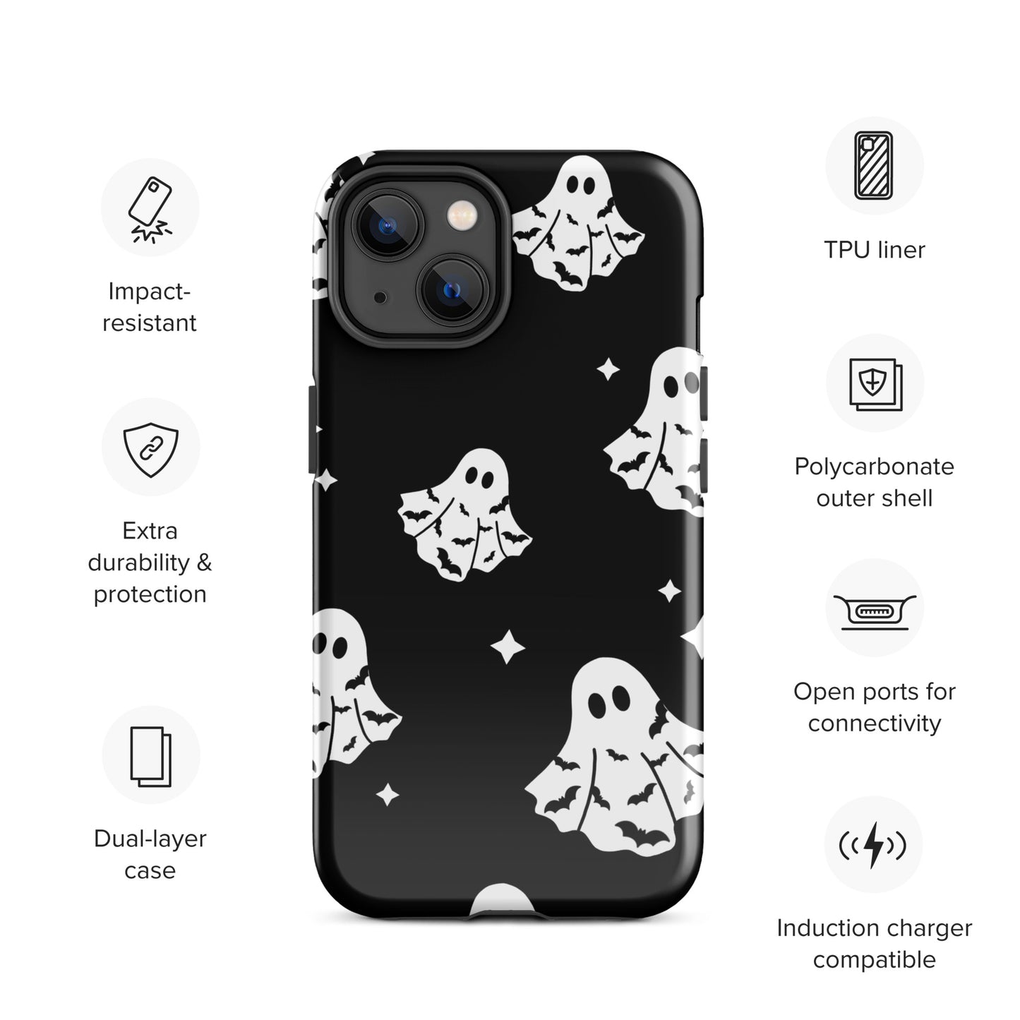 Bat Ghosts Tough Case for iPhone®