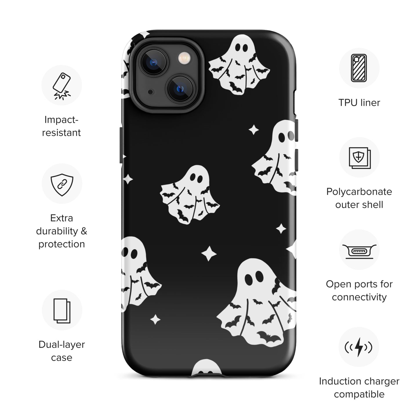 Bat Ghosts Tough Case for iPhone®