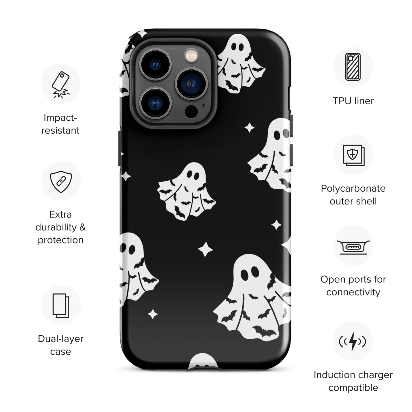 Bat Ghosts Tough Case for iPhone®