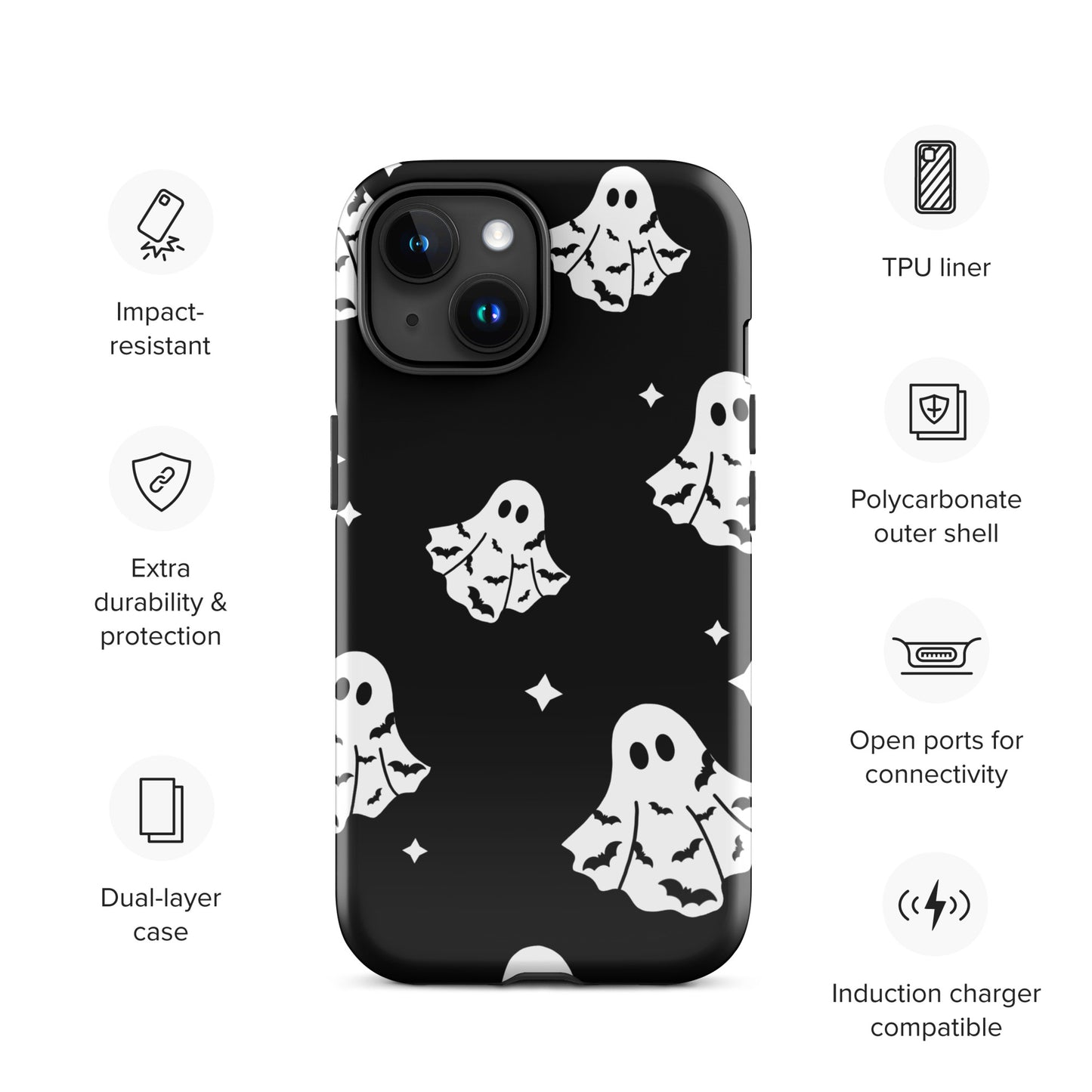 Bat Ghosts Tough Case for iPhone®