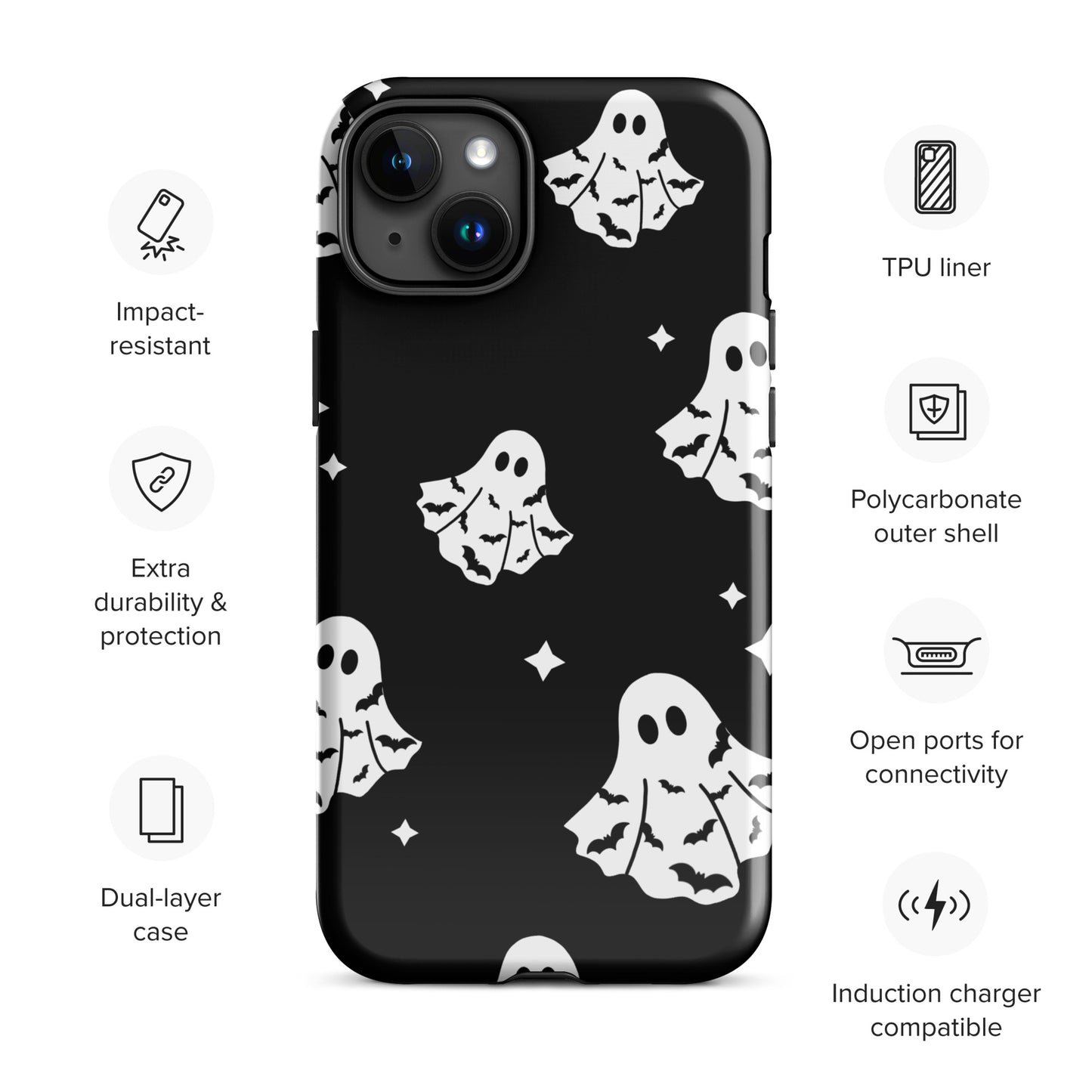 Bat Ghosts Tough Case for iPhone®