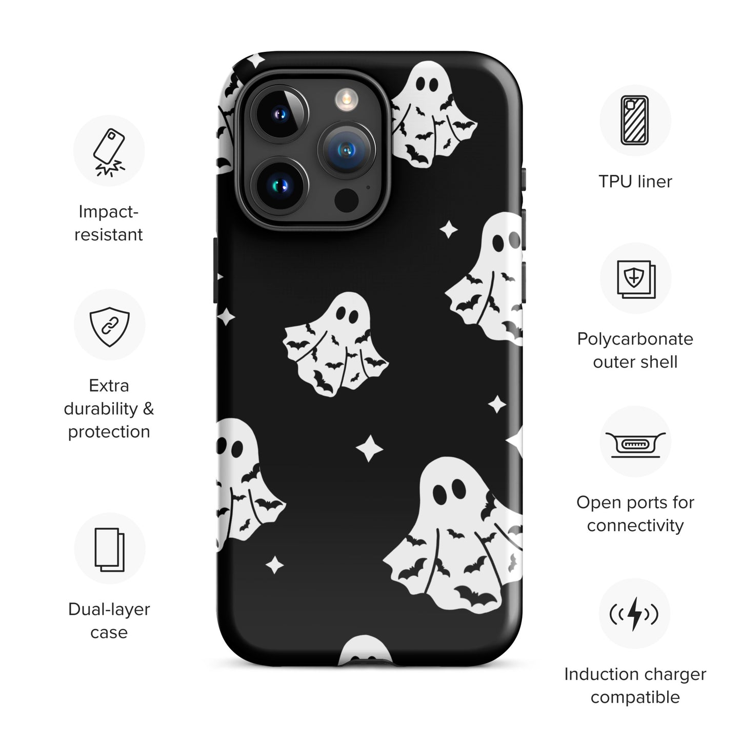 Bat Ghosts Tough Case for iPhone®