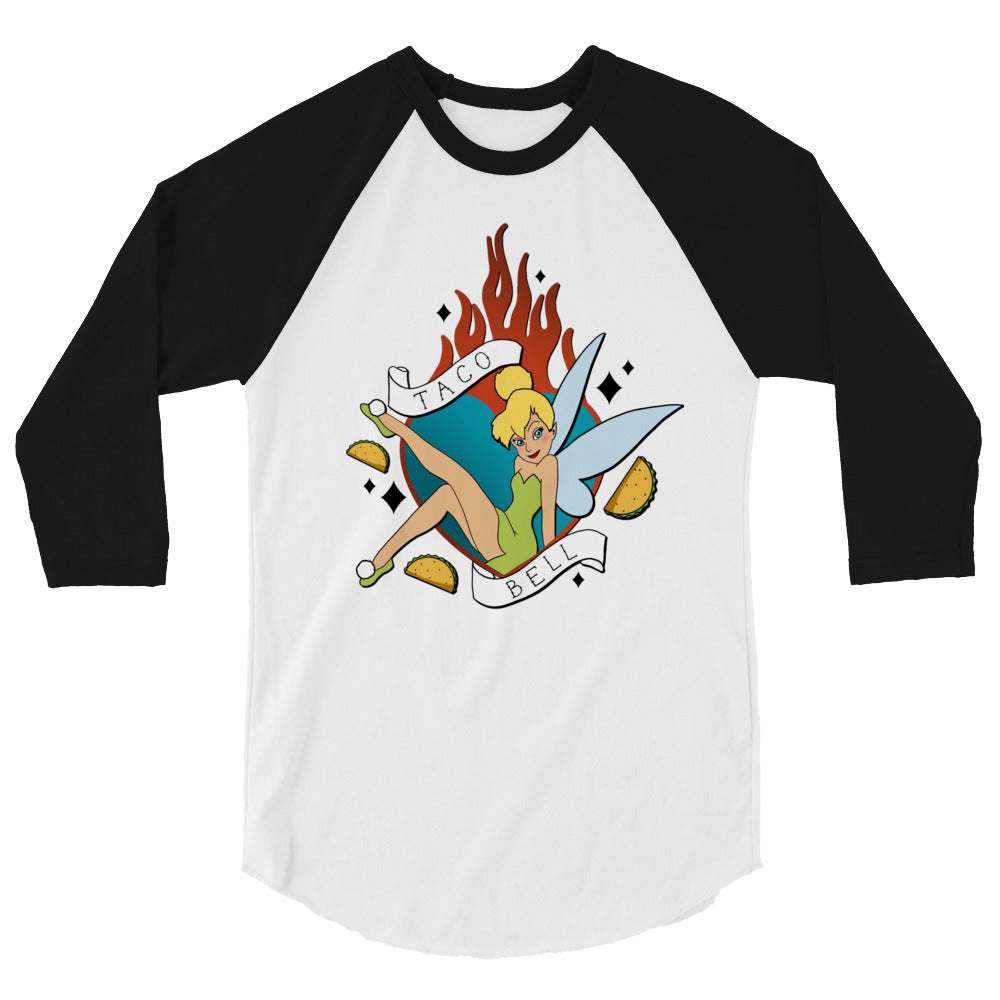 Taco Bell Princess 3/4 sleeve raglan shirt